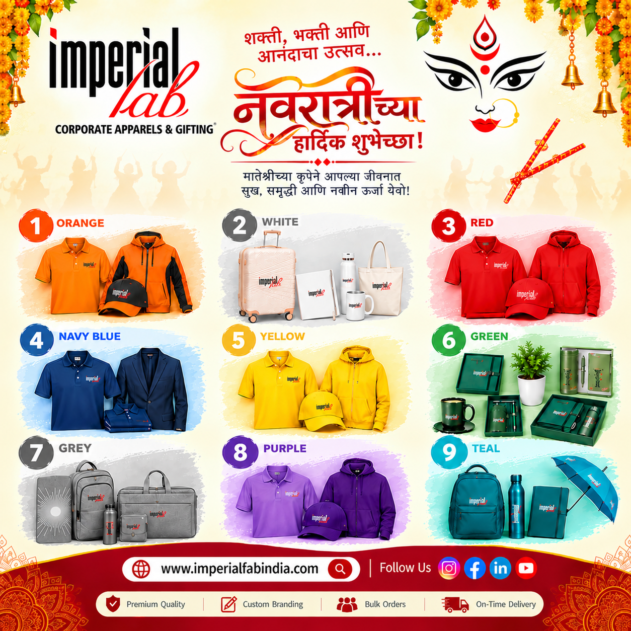Celebrate Navratri with Imperial Fab – Where Tradition Meets Corporate Style!