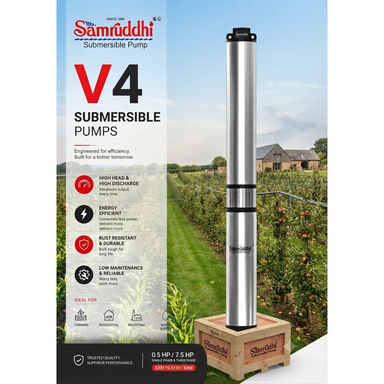 Best submersible pump company in Gondia