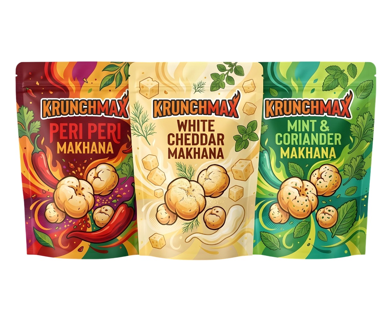 Makhana Stand-Up Pouch Printing in Coimbatore