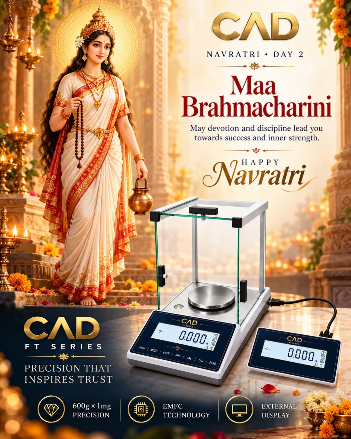 Celebrate tbis Navratri with our Gold weighing scale CAD603FT
