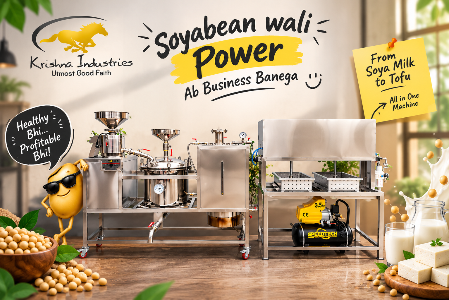 Fully Automatic Soya Milk & Tofu Machine in Indore
