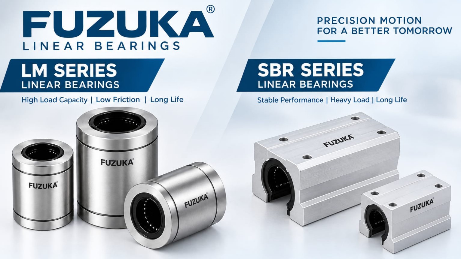 FUZUKA LM Series & SBR Series Linear Bearings