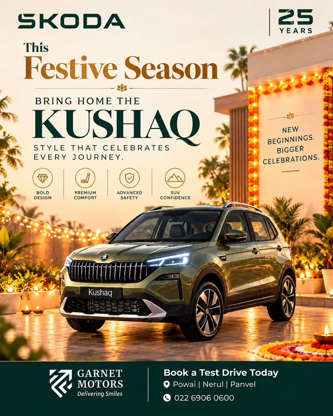 This Festive Season, Bring Home the Škoda Kushaq | Garnet Motors