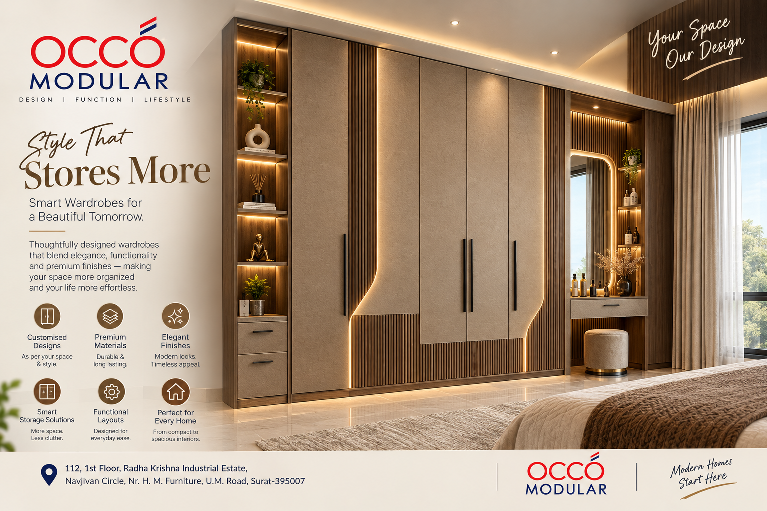 Luxury Wardrobe Designs Style That Stores More In Surat