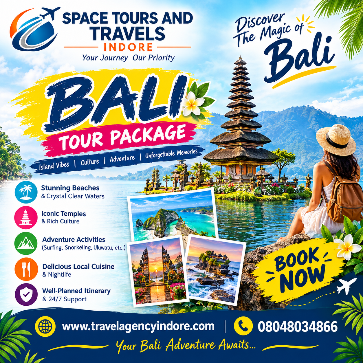 ๐ด BALI TOUR PACKAGE FROM INDORE ๐ฎ๐ฉ | SPACE TOURS AND TRAVELS
r Dream Bali Vacation Star