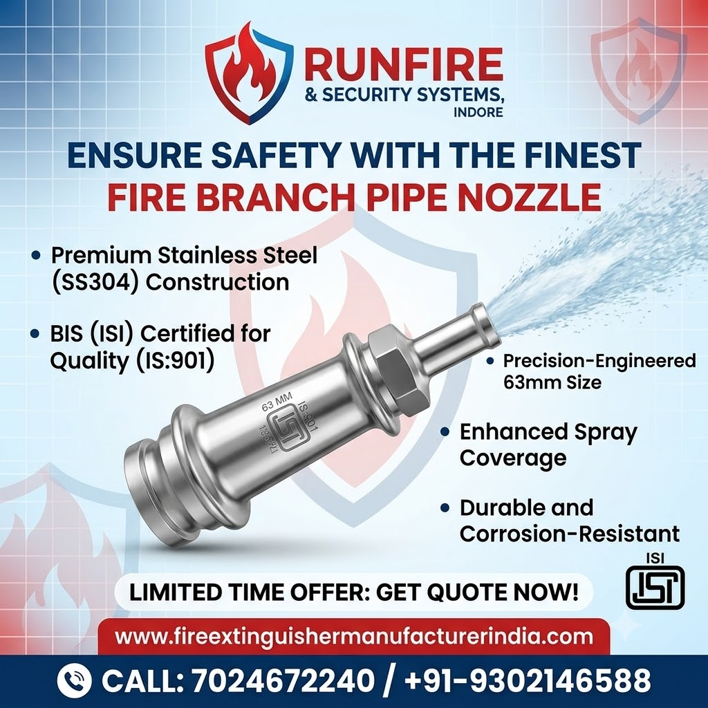 Stainless Steel Fire Branch Pipe Nozzle Supplier in Indore, Madhya Pradesh –