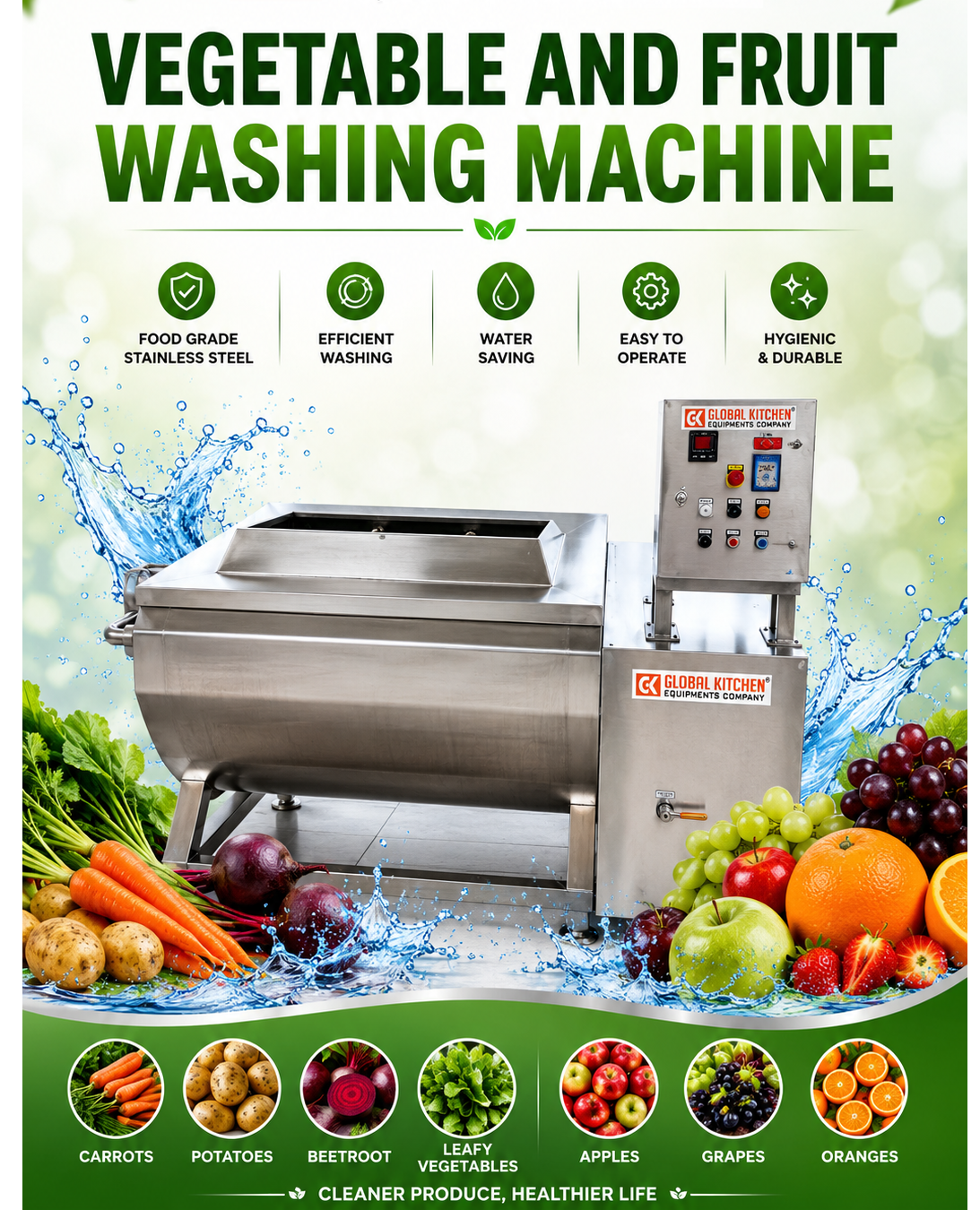 Vegetable washer machine in Coimbatore