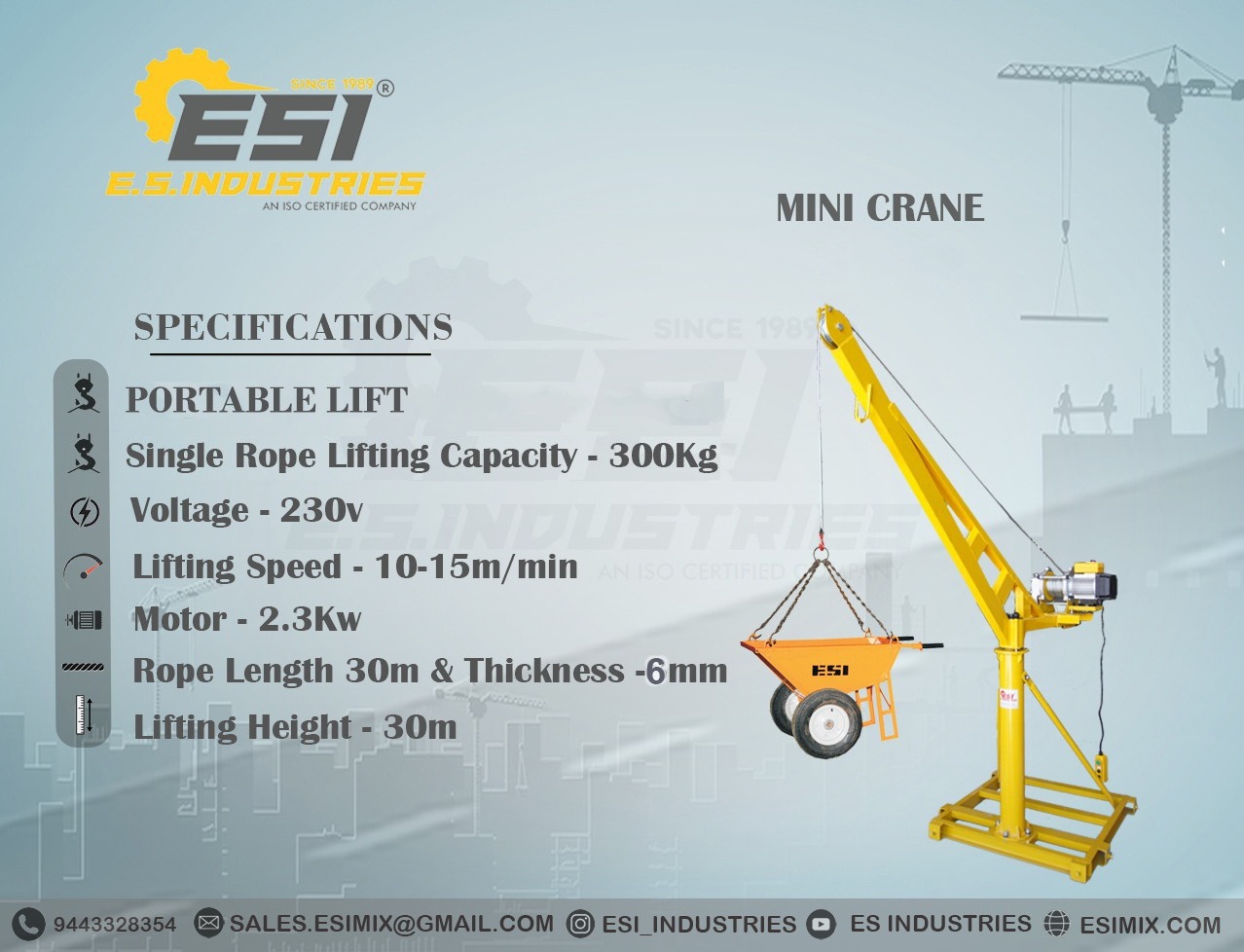 MINI CRANE IN MADURAI