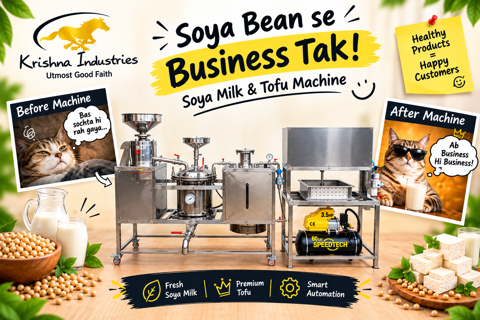 Fully Automatic Soya Milk & Tofu Machine in Ranchi