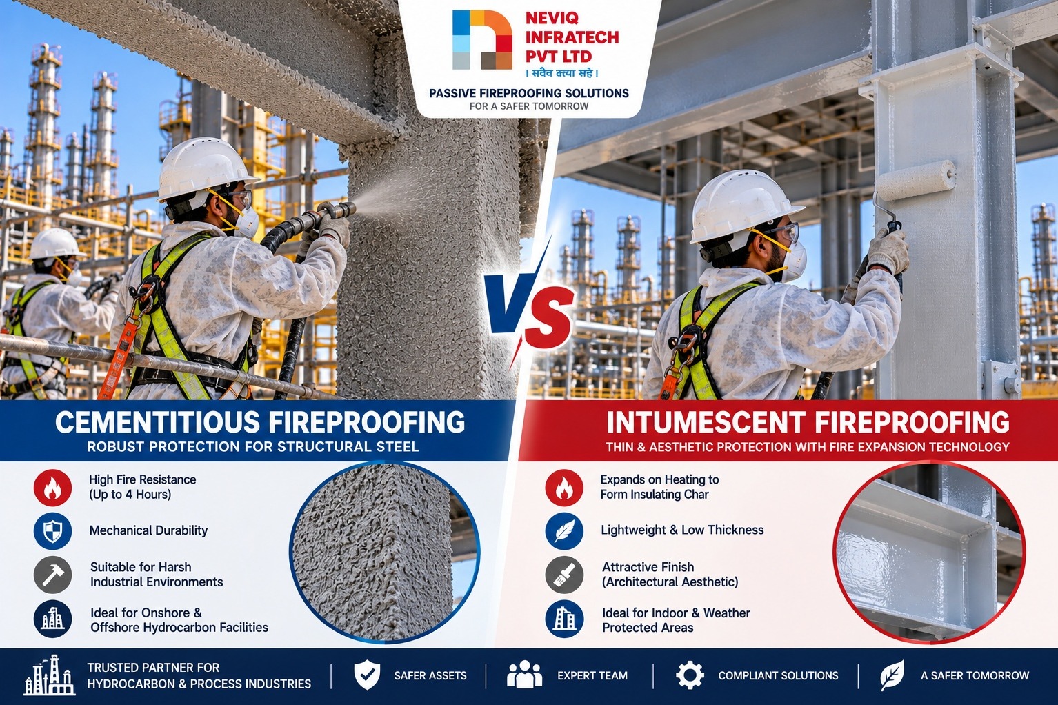 Intumescent Coating vs Cementitious Fireproofing for Steel: Which Is Better?