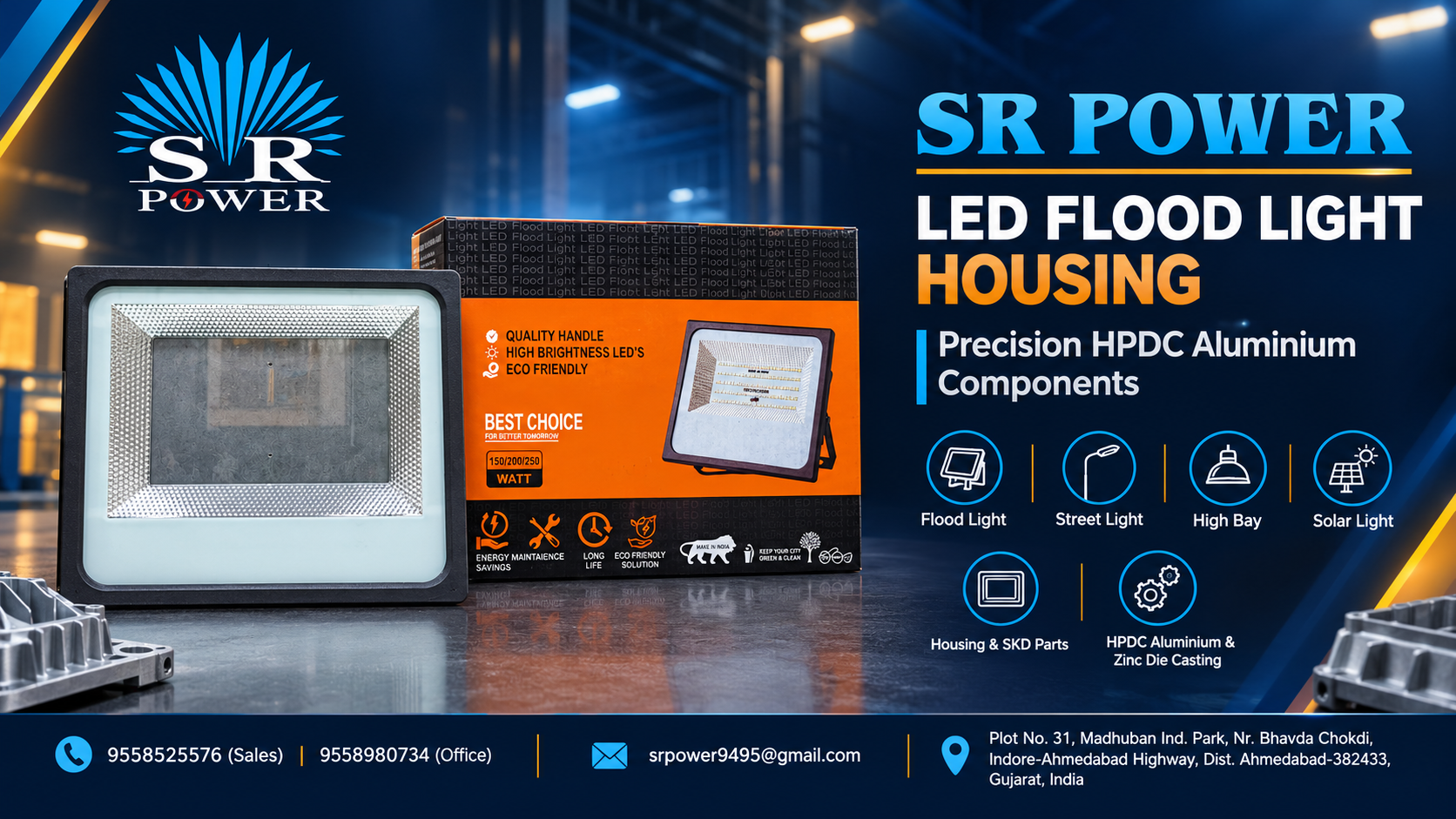 LED LIGHT HOUSING AND FIXTURES MANUFACTURING IN Bavla