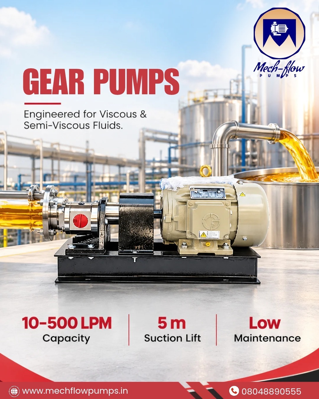 How do Gear Pumps Handle Viscous and Semi-Viscous Fluids Efficiently