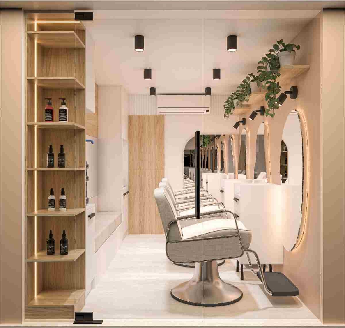 Modern Salon Interior Design | Spacefreak Interiors