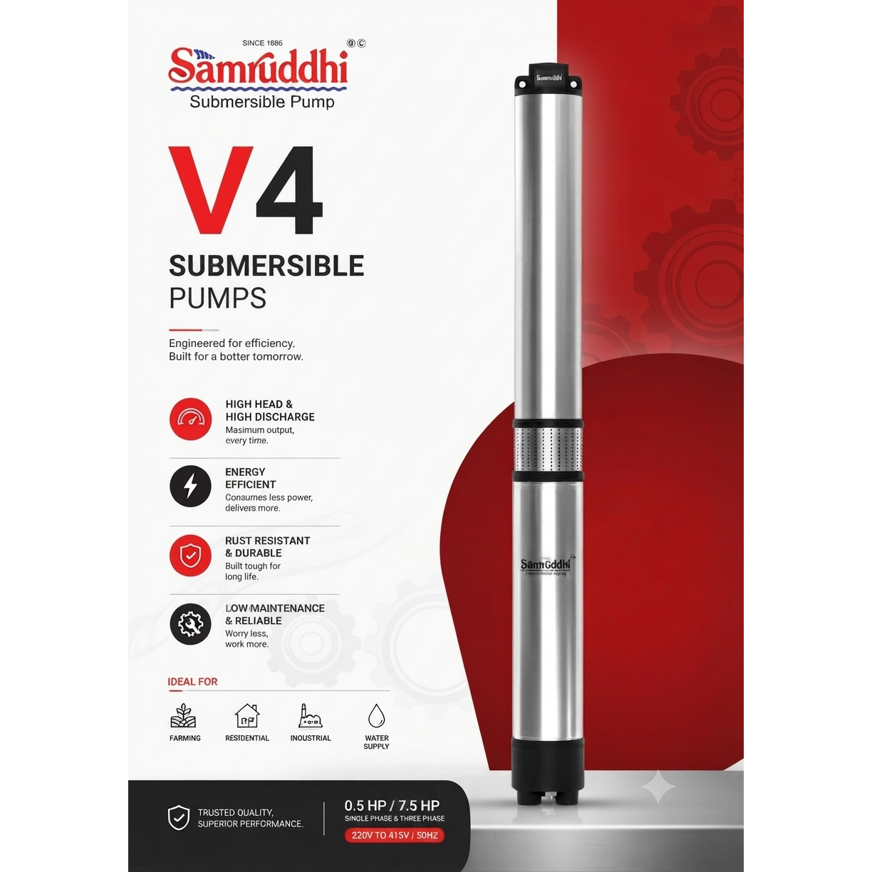 Best borewell submersible pump in Hingoli