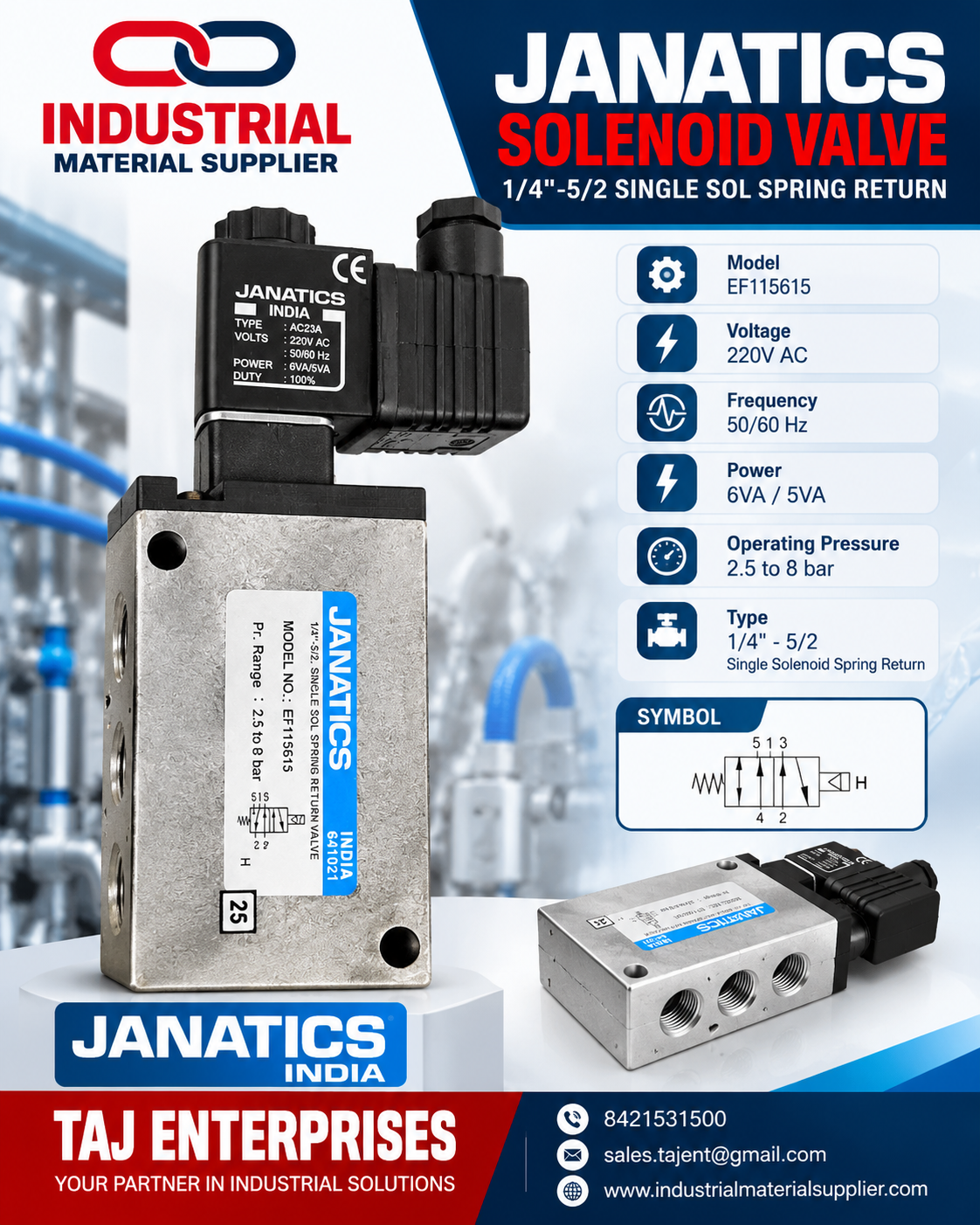 Looking for a reliable pneumatic solenoid valve for industrial automation? ⚙️