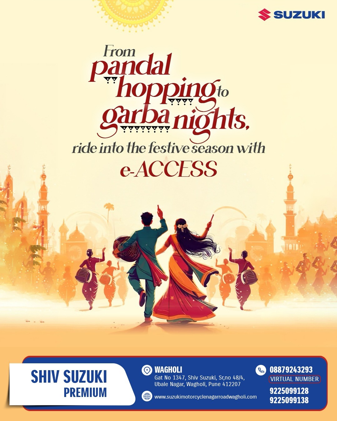 Celebrate Navratri with Suzuki e-ACCESS at Shiv Suzuki Premium Wagholi