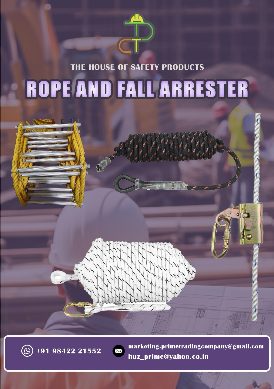SAFETY ROPE AND FALL ARRESTER – RELIABLE PROTECTION FOR WORK AT HEIGHT