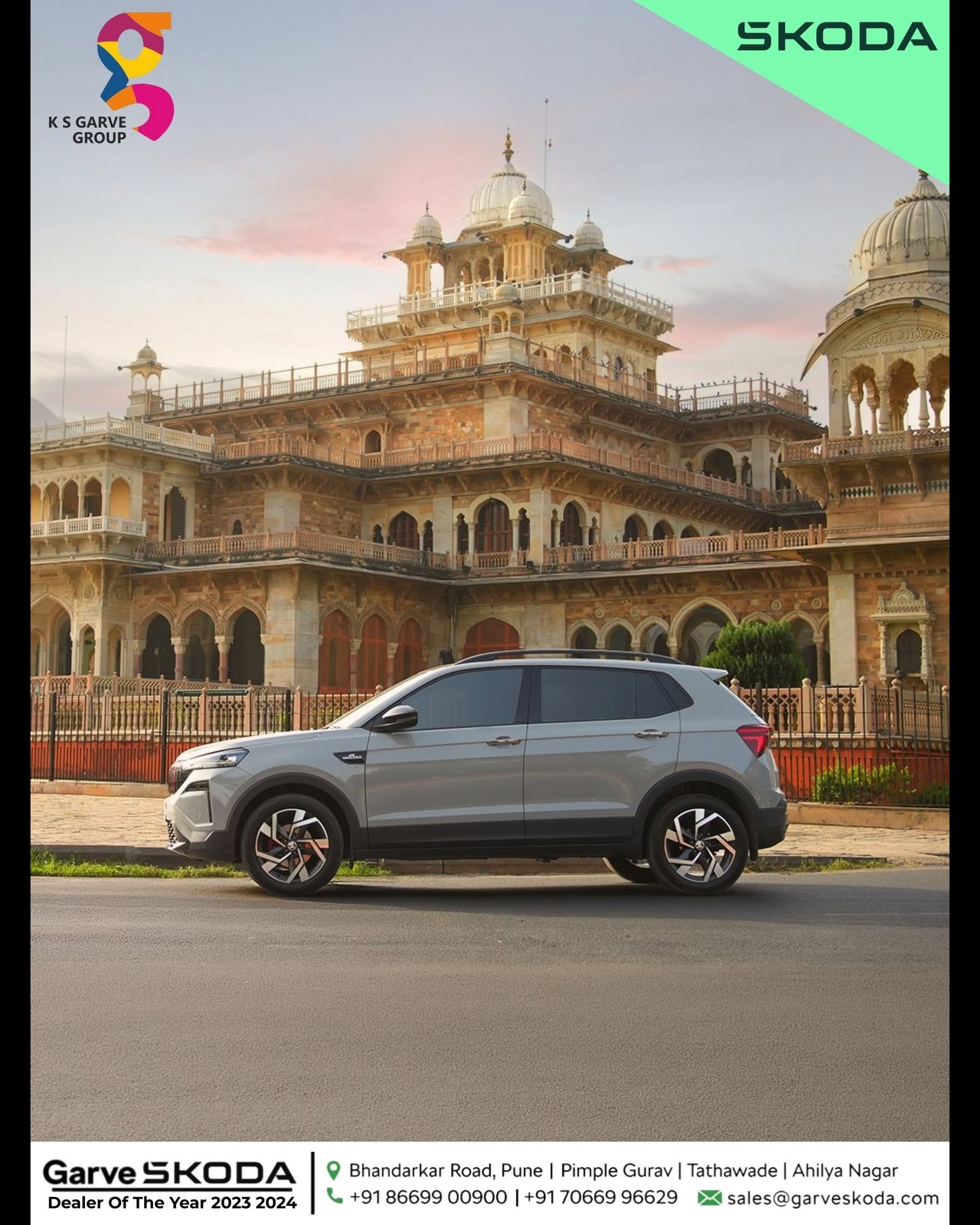 Explore the Škoda Kushaq – Bold Design, Premium Comfort & SUV Performance | Garve Škoda