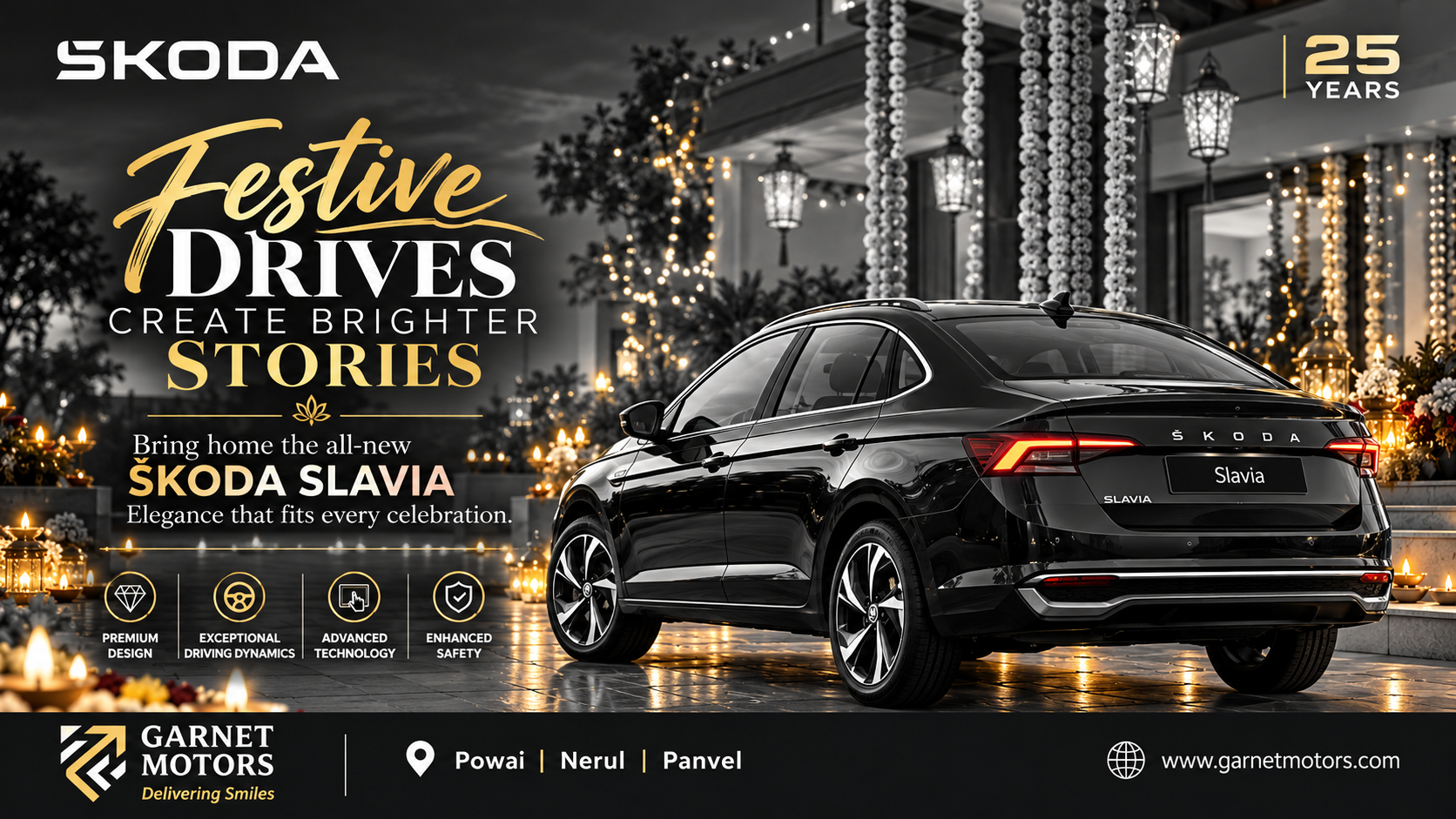 Celebrate the Festive Season with the All-New Škoda Slavia | Garnet Škoda Nerul