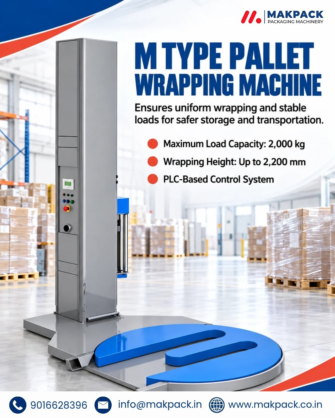 Why Choose an M Type Pallet Wrapping Machine for Efficient Packaging in India