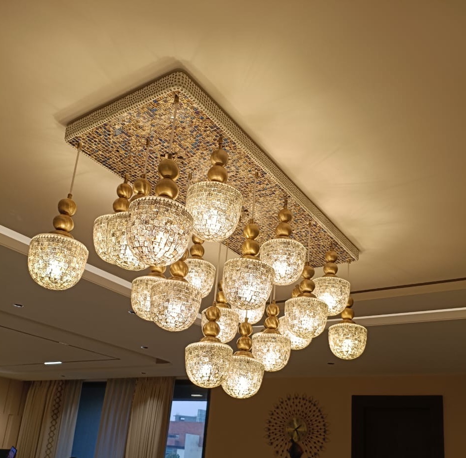 Best Mosaic Chandeliers in Delhi – Premium Handcrafted Mosaic Lighting at Luminarya Lites