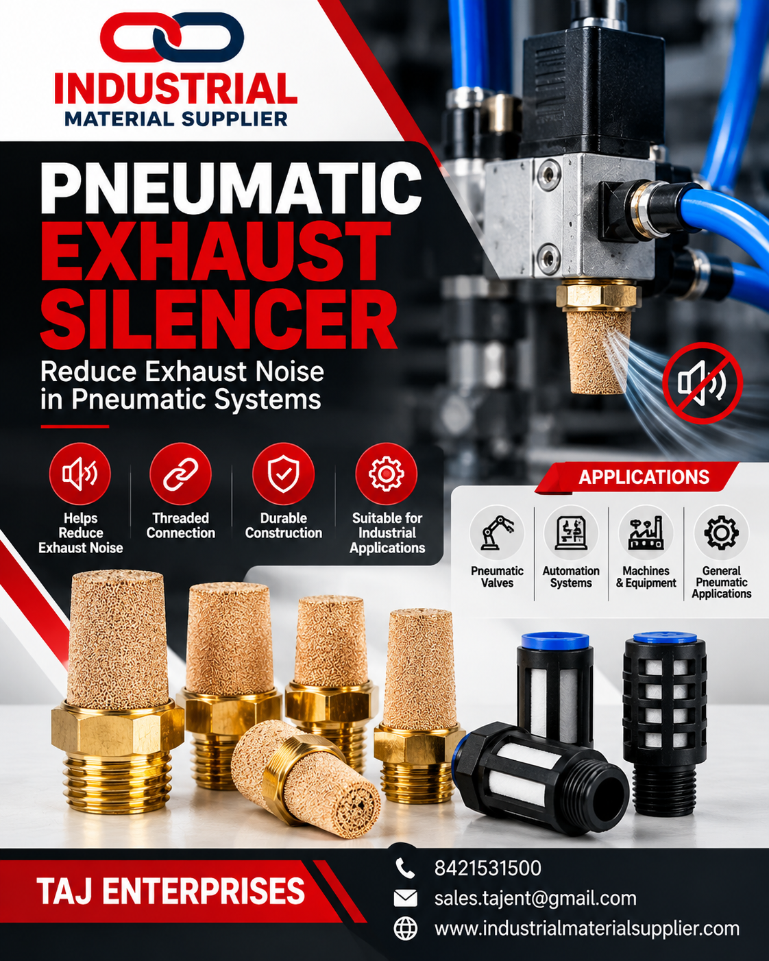 π§ PNEUMATIC EXHAUST SILENCER