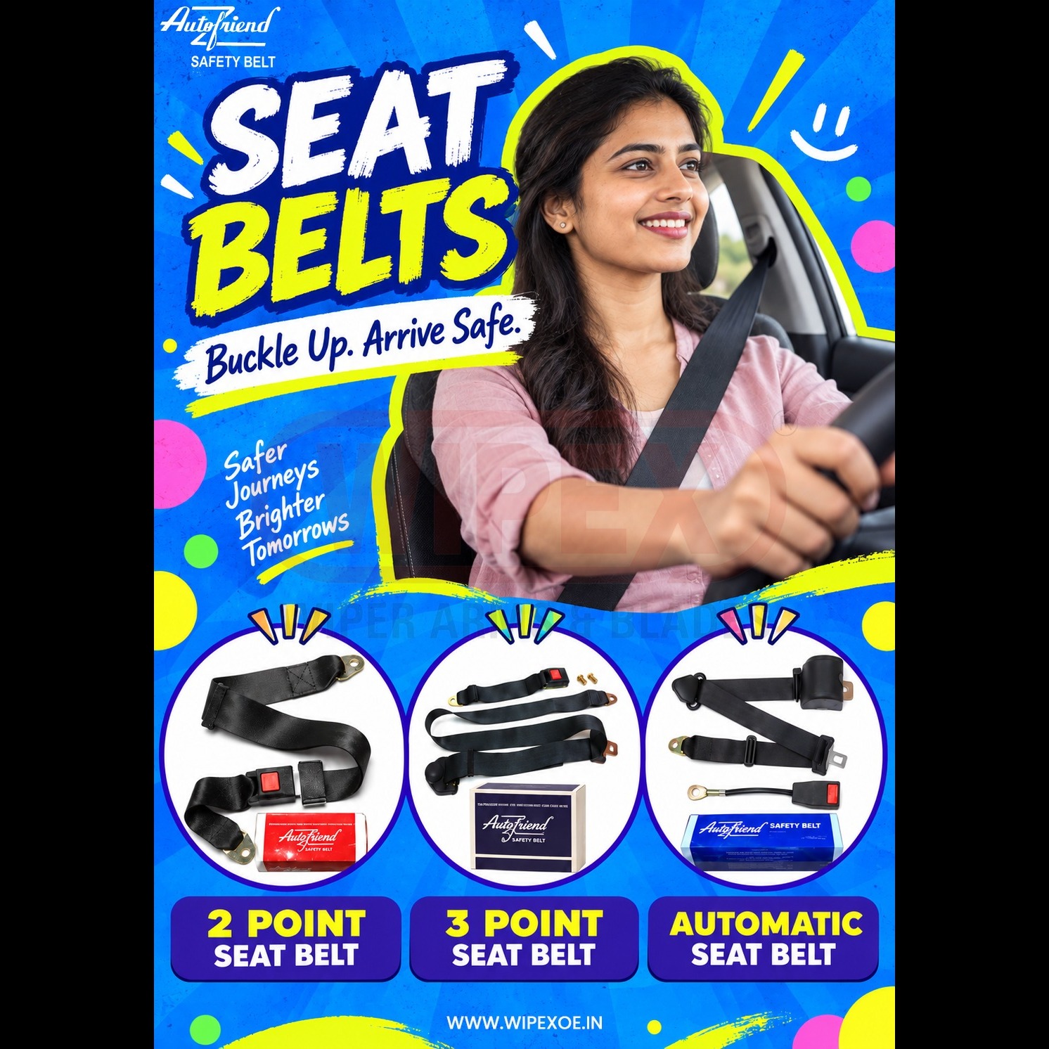 Automobile Safety Belt Manufacturer in India | Wipex Industries