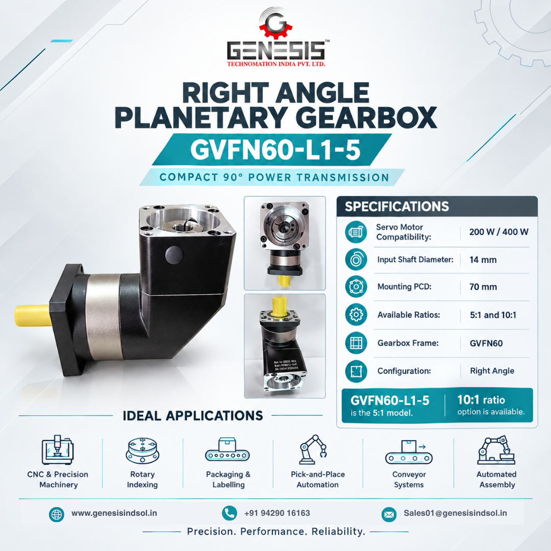 Right Angle Planetary Gearbox | GVFN60-L1-5