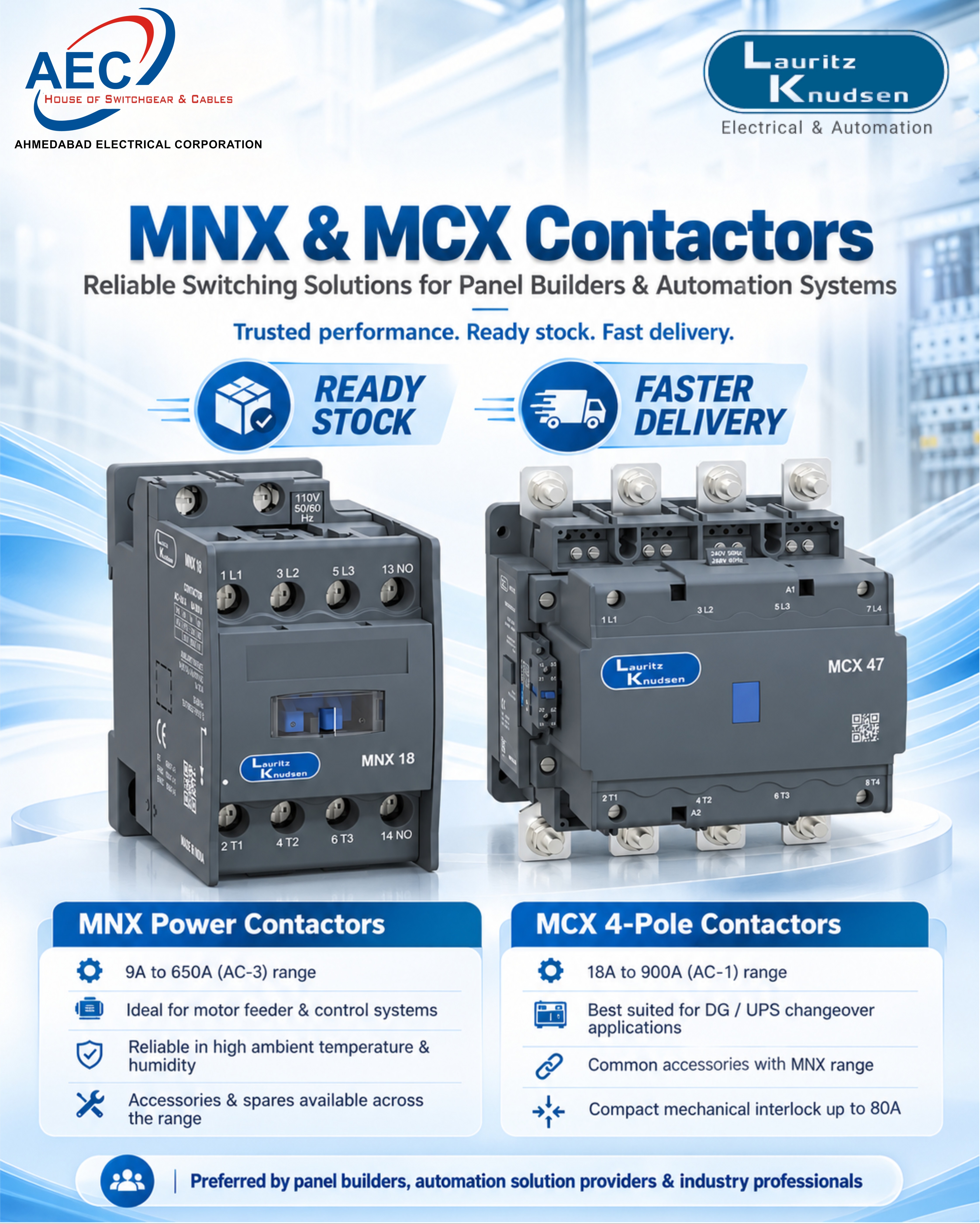 MNX vs MCX Contactor: Applications and Differences