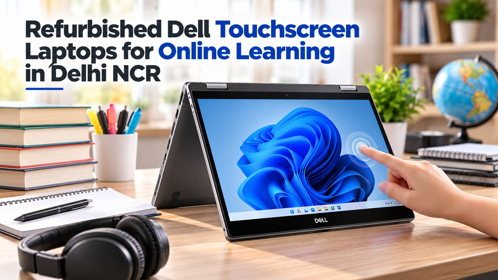 Refurbished Dell Touchscreen Laptops for Online Learning in Delhi NCR