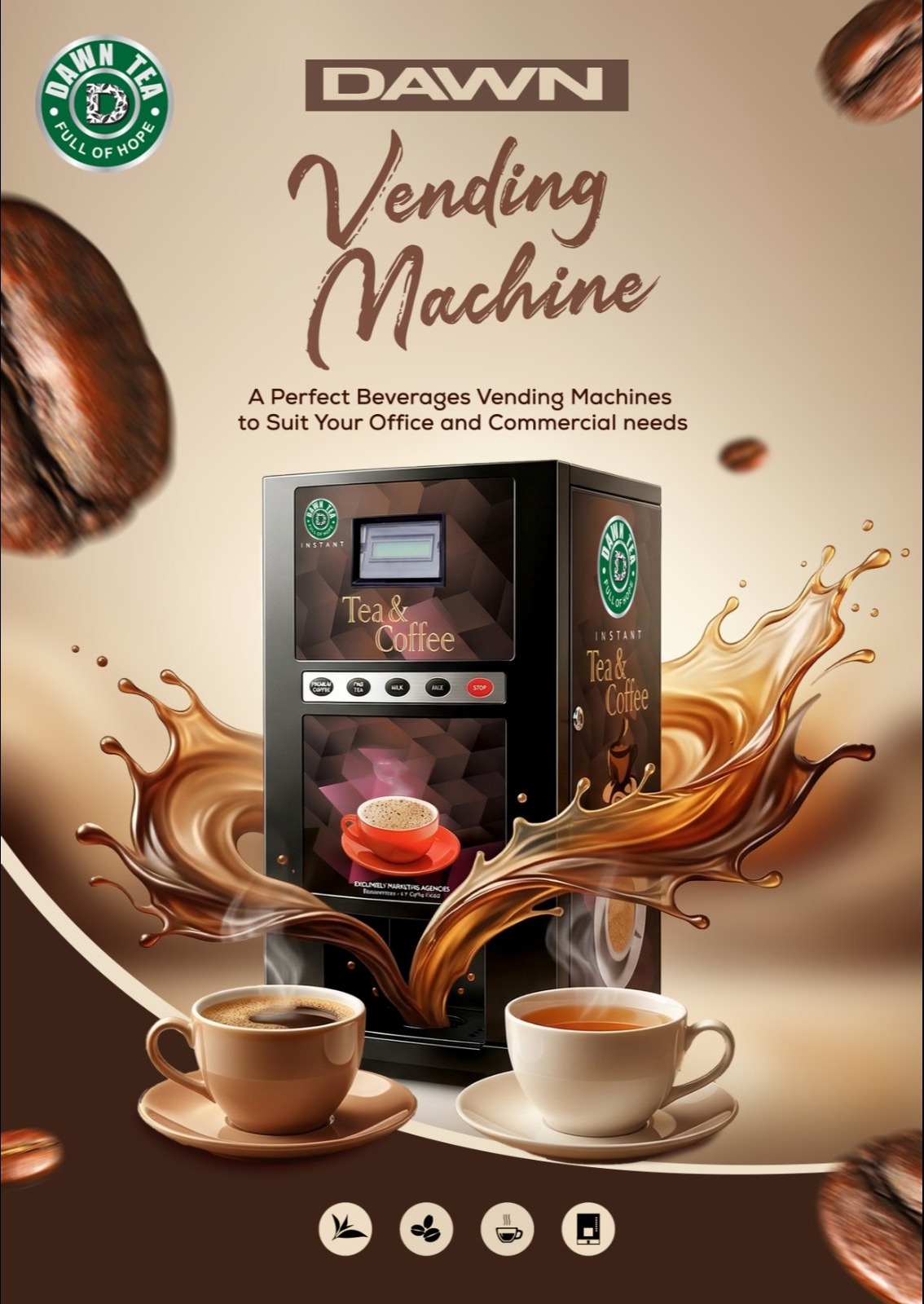 FULLY AUTOMATIC TEA COFFEE VENDING MACHINE IN SALEM