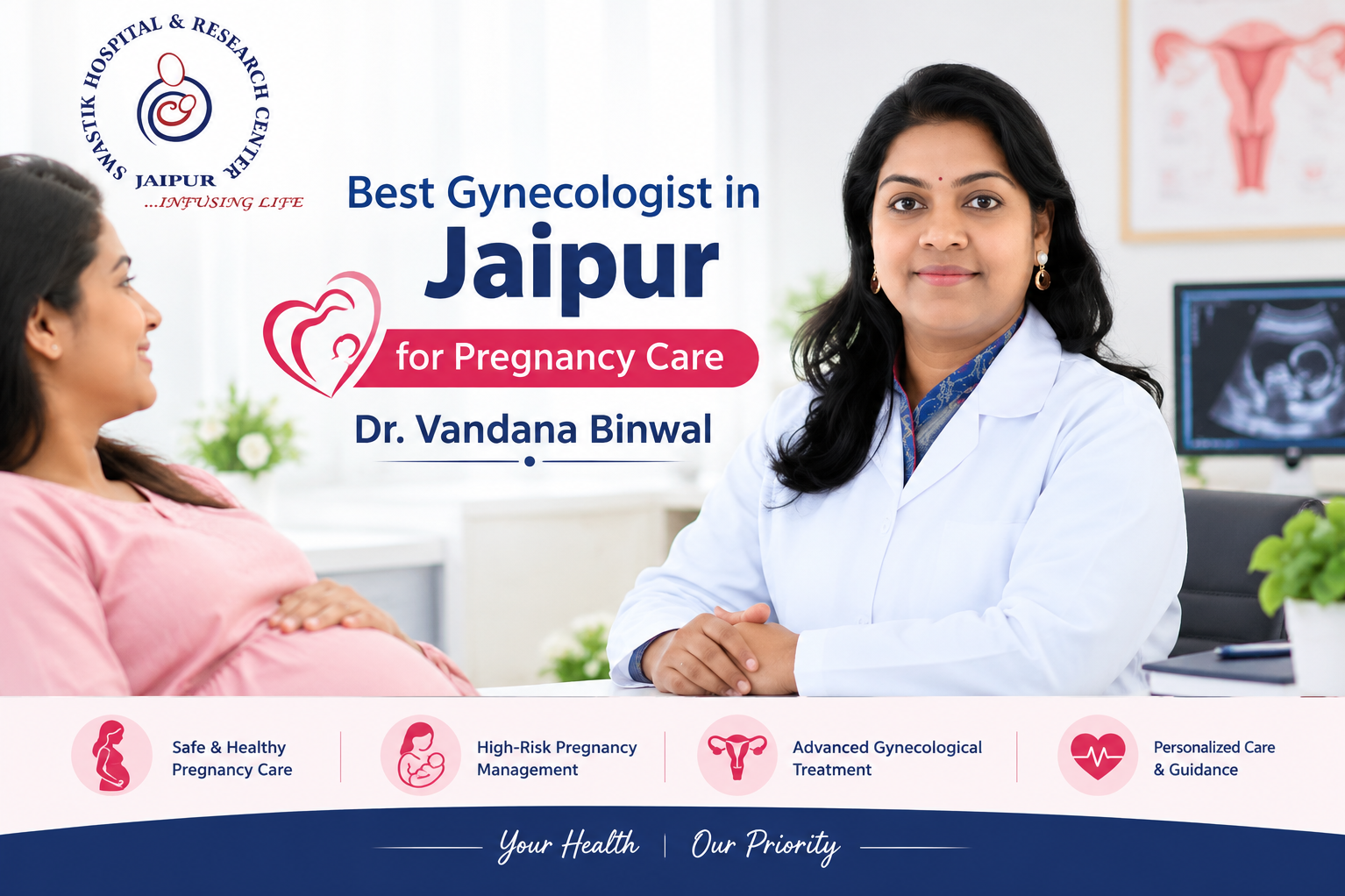 Best Gynecologist in Jaipur for Pregnancy Care – Dr. Vandana Binwal