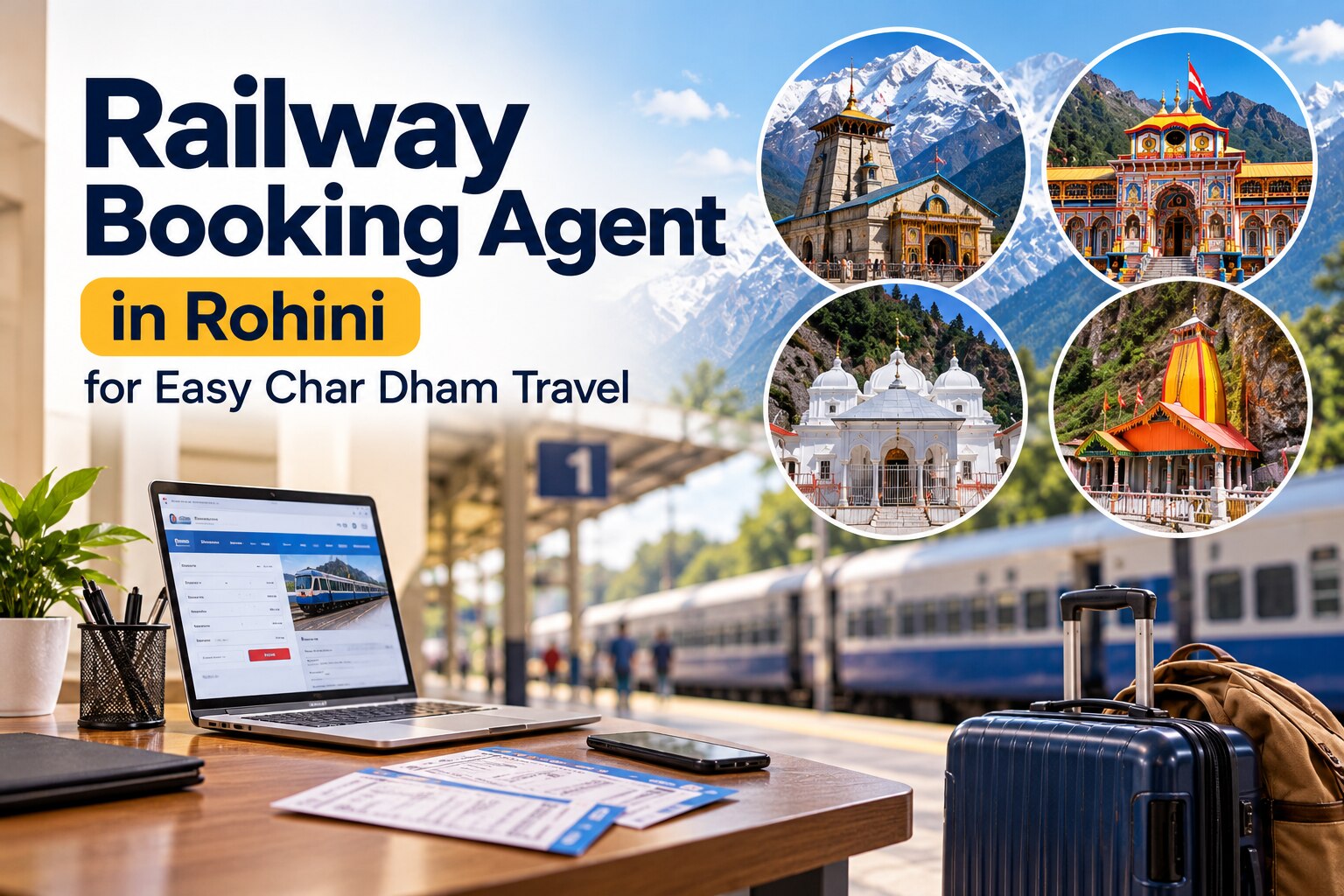 Railway Booking Agent in Rohini for Easy Char Dham Travel