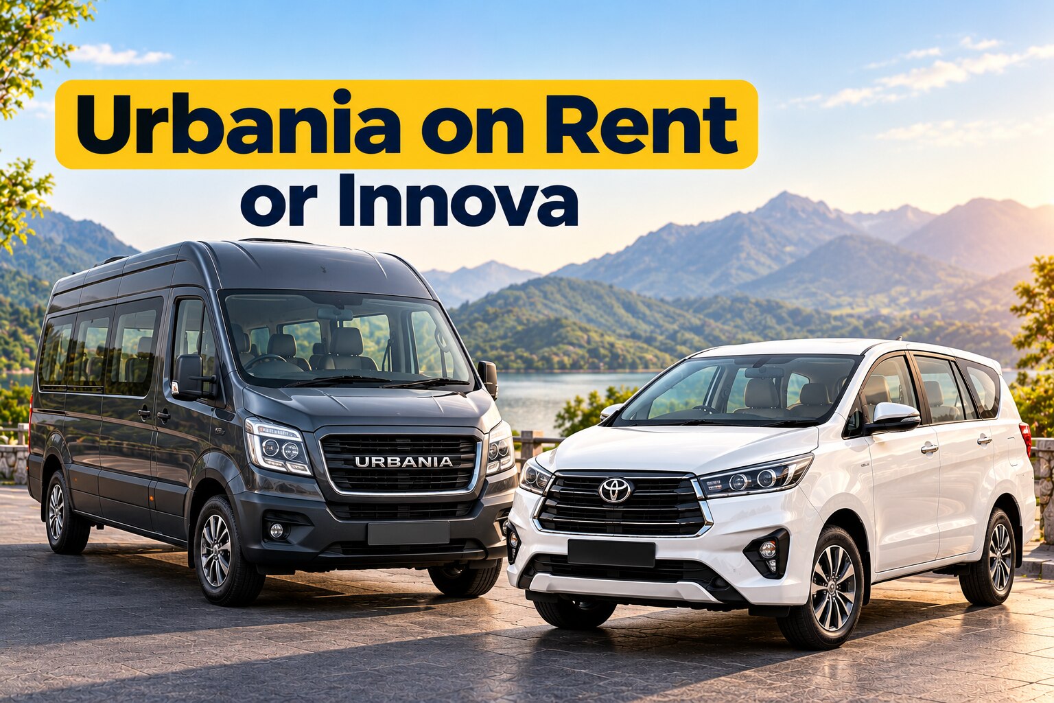 Urbania on Rent or Innova for Delhi Sightseeing