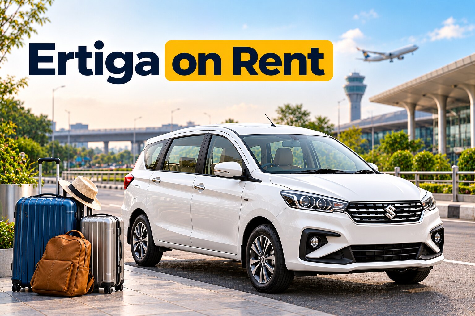 Ertiga on Rent for Group Airport Transfers from Delhi