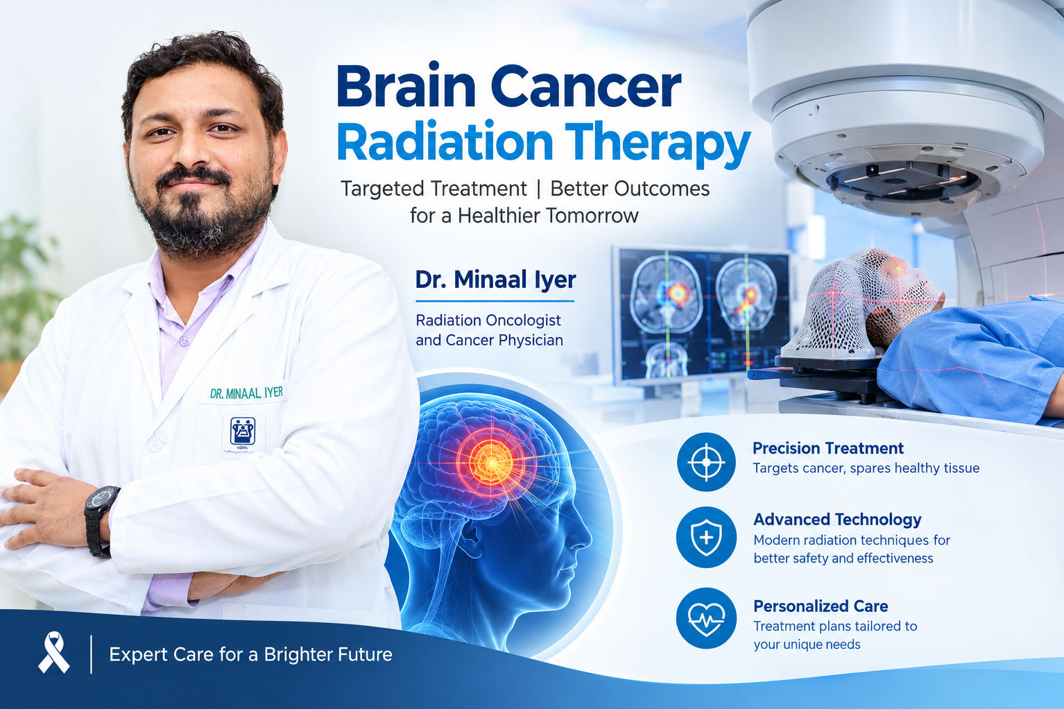 Brain Cancer Radiation Therapy in Jaipur | Dr. Minaal Iyer