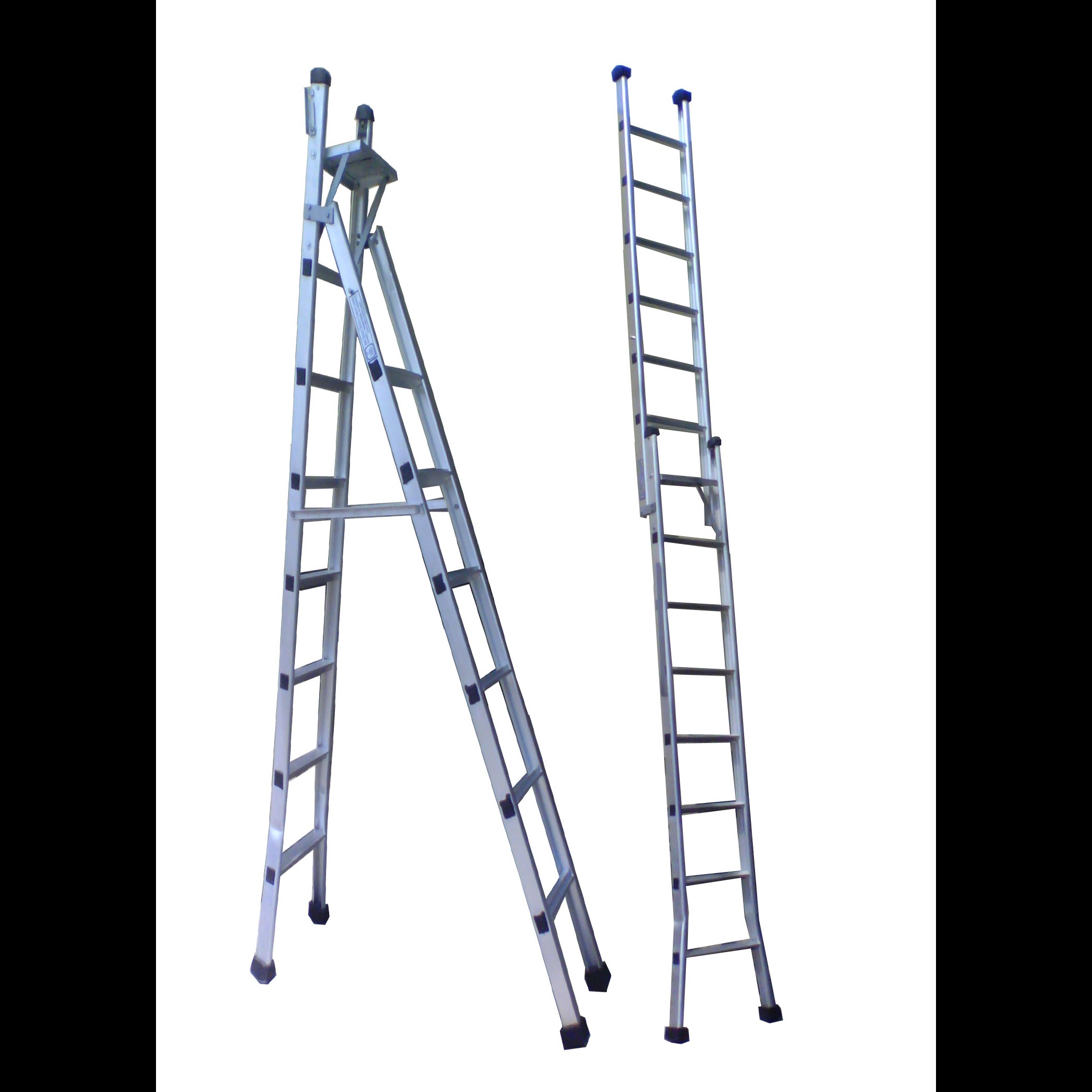 Aluminium Stool Cum Stright Ladder.
