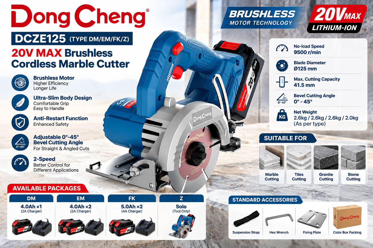 Dongcheng Brushless Cordless Marble Cutter In Delhi