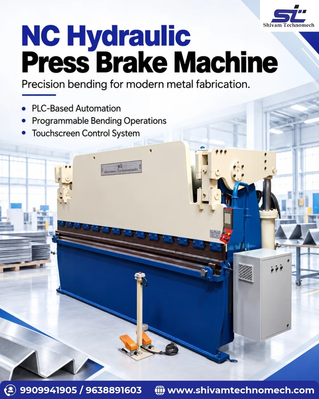 NC Hydraulic Press Brake Machine Improves Metal Bending Precision