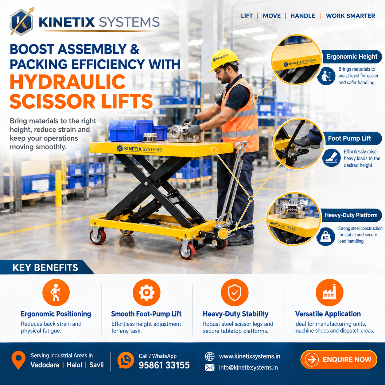⚙️ Why Industrial Facilities Are Upgrading to Hydraulic Scissor Lifts