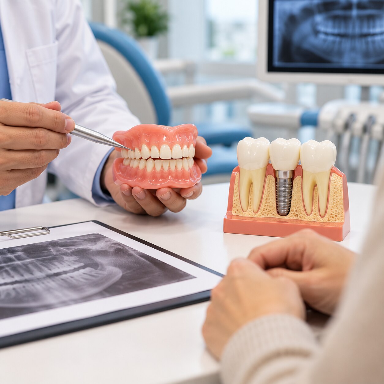 Complete Dentures or Dental Implants for Missing Teeth Pune