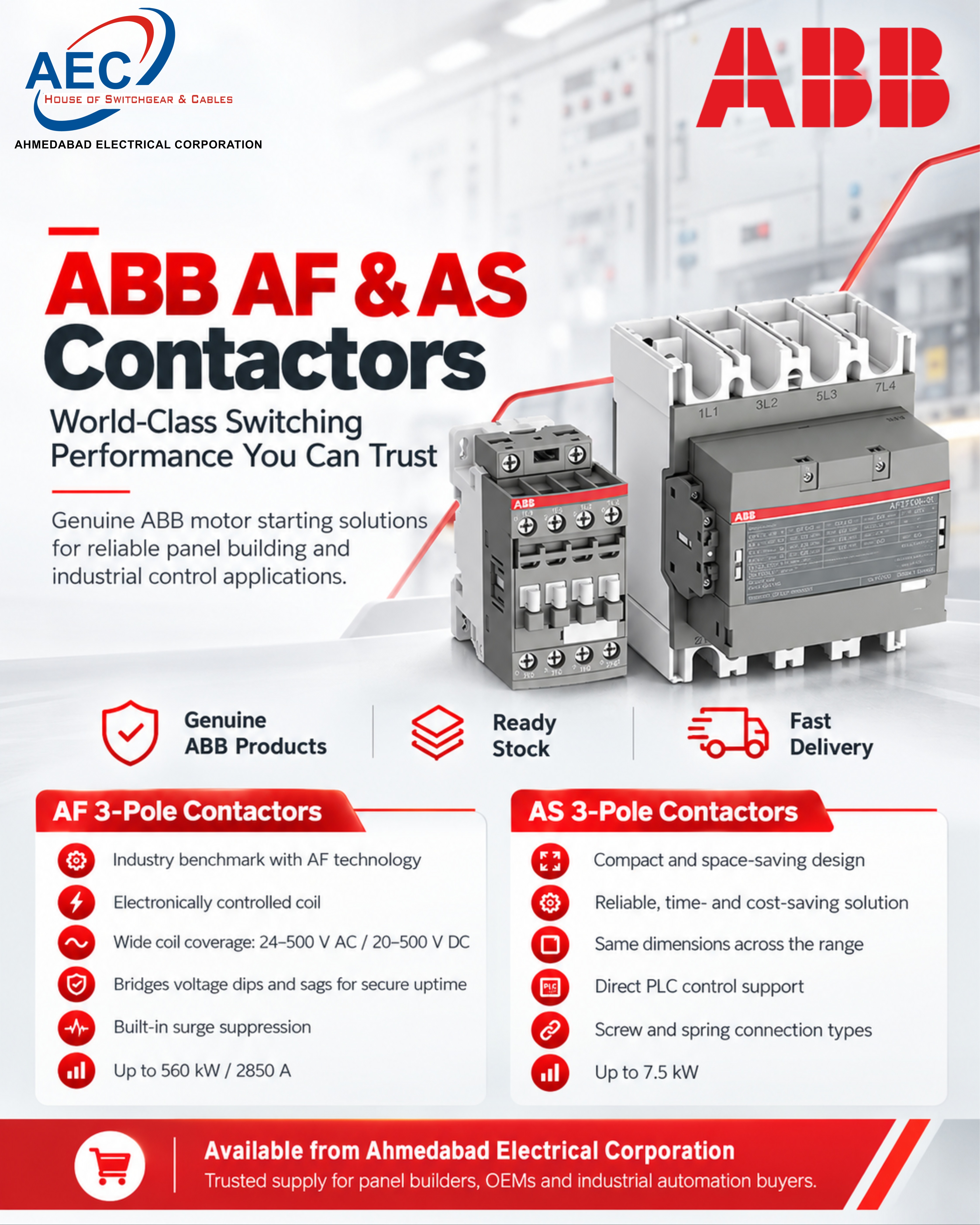 ABB Contactor Types and Price List Gujarat