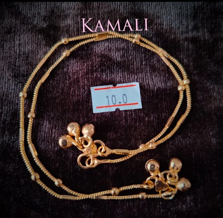 Impon Kolusu
Impon Anklets
Panchalogam Kolusu
Panchalogam Anklets
Five metal Kolusu
Five metal Ankle...