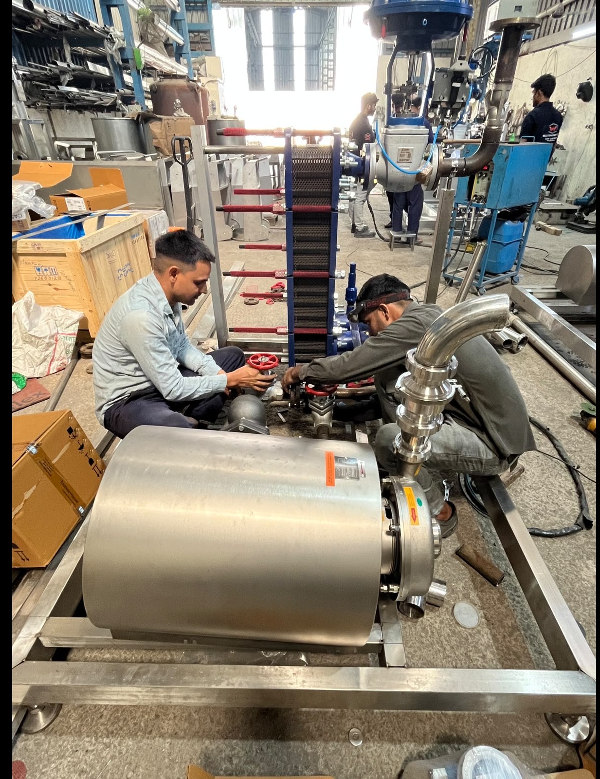 Stainless Steel Process Skid Assembly in Progress | Rabale, Navi Mumbai