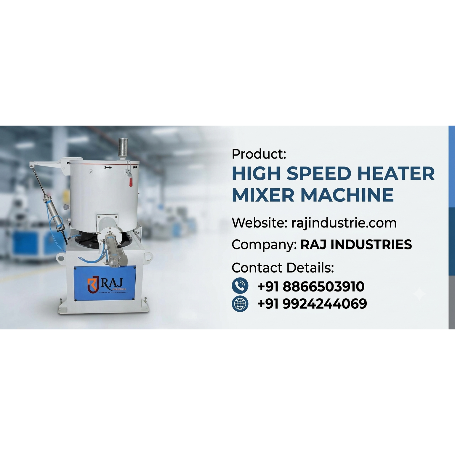 HIGH SPEED HEATER MIXER MACHINE Manufacturing in Kalaburagi Karnataka India