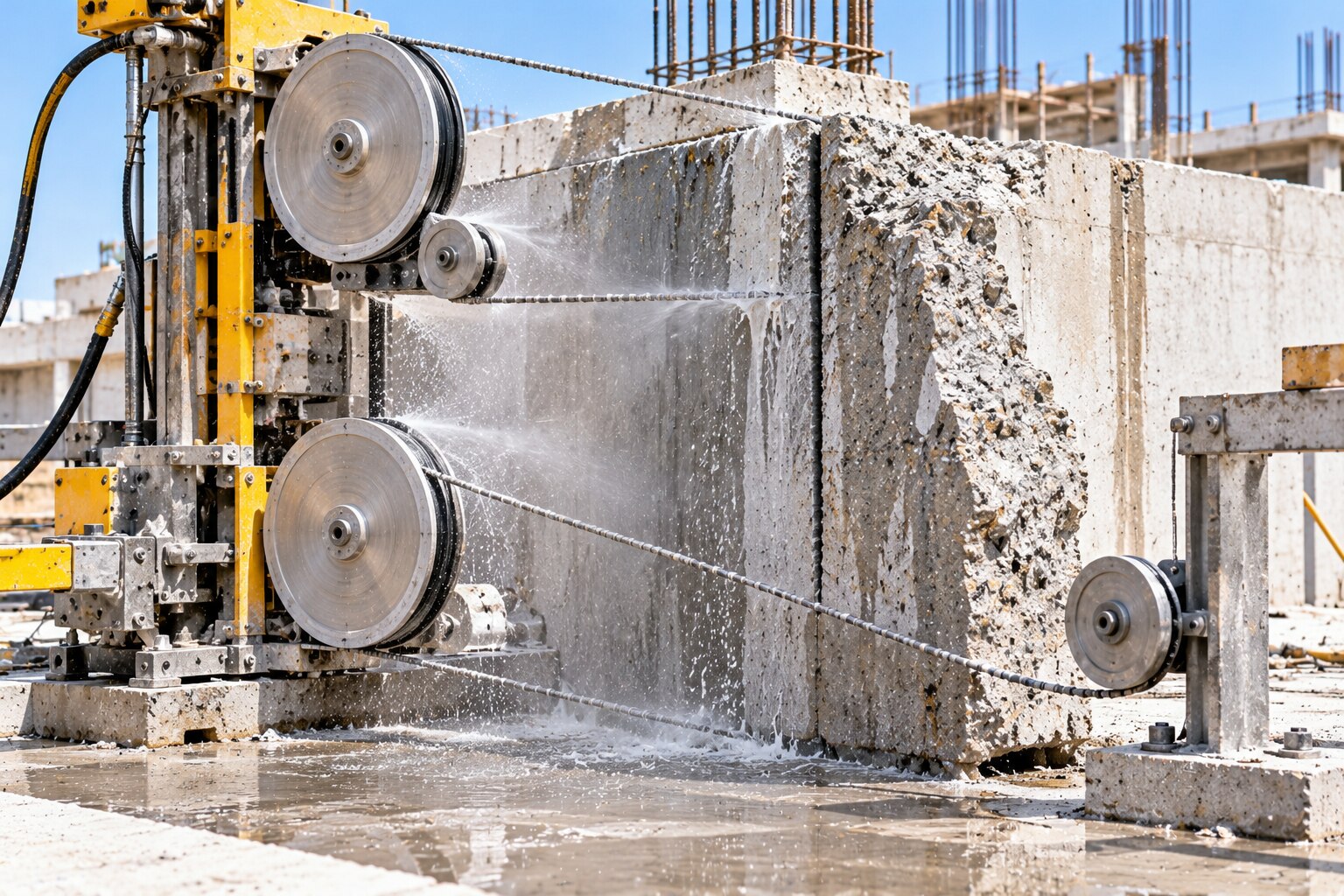 How Concrete Diamond Wire Saw Cutting Handles Thick Concrete Sections