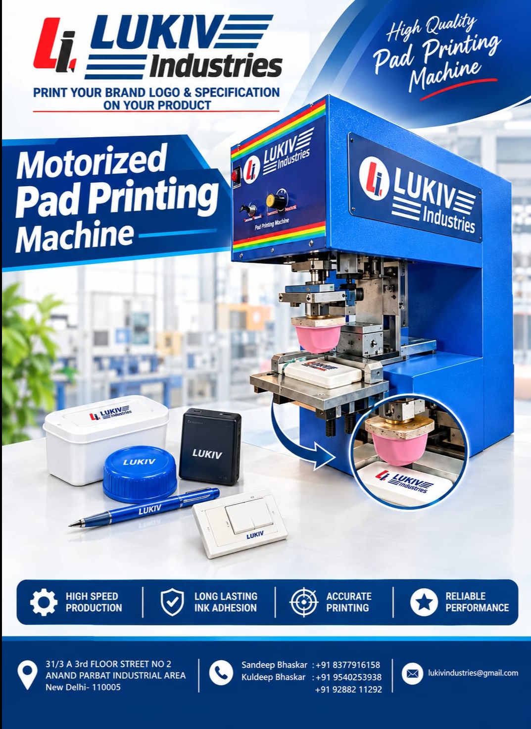 Motorized Pad Printing Machine