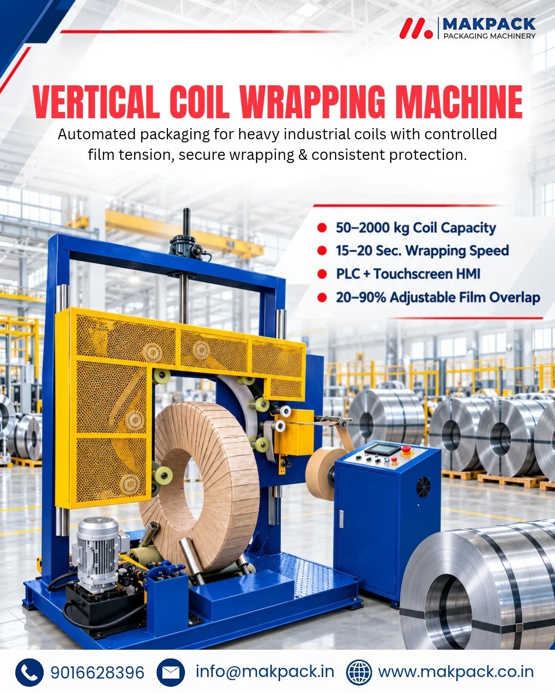 Why is Makpack a Leading Vertical Coil Wrapping Supplier in Gujarat?