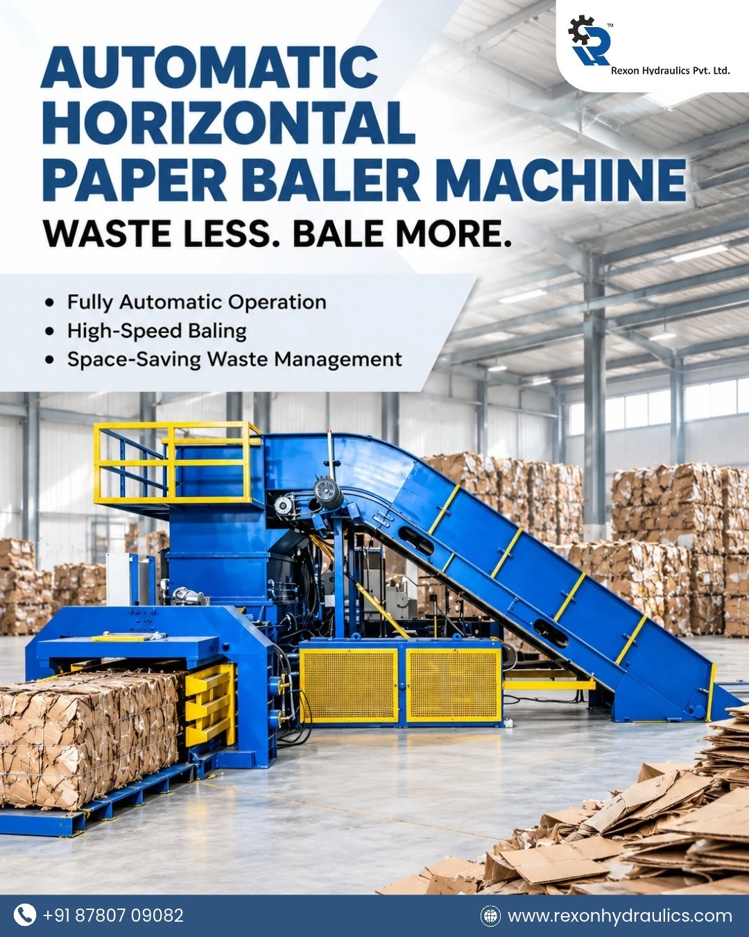 Automatic Horizontal Paper Baler Machine Make Industrial Waste Management Easier