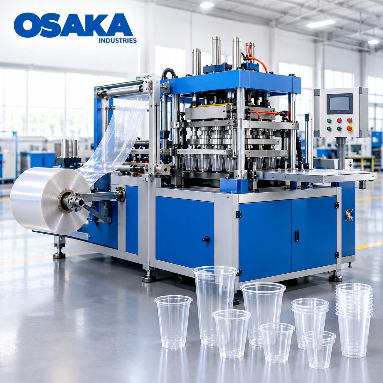 Semi-Automatic Plastic Glass Making Machine in India